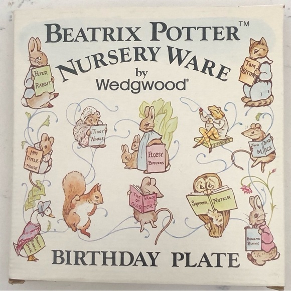 Prince William~Wedgwood Beatrix Potter Peter Rabbit~BIRTHDAY Plate 1982 - Picture 3 of 7